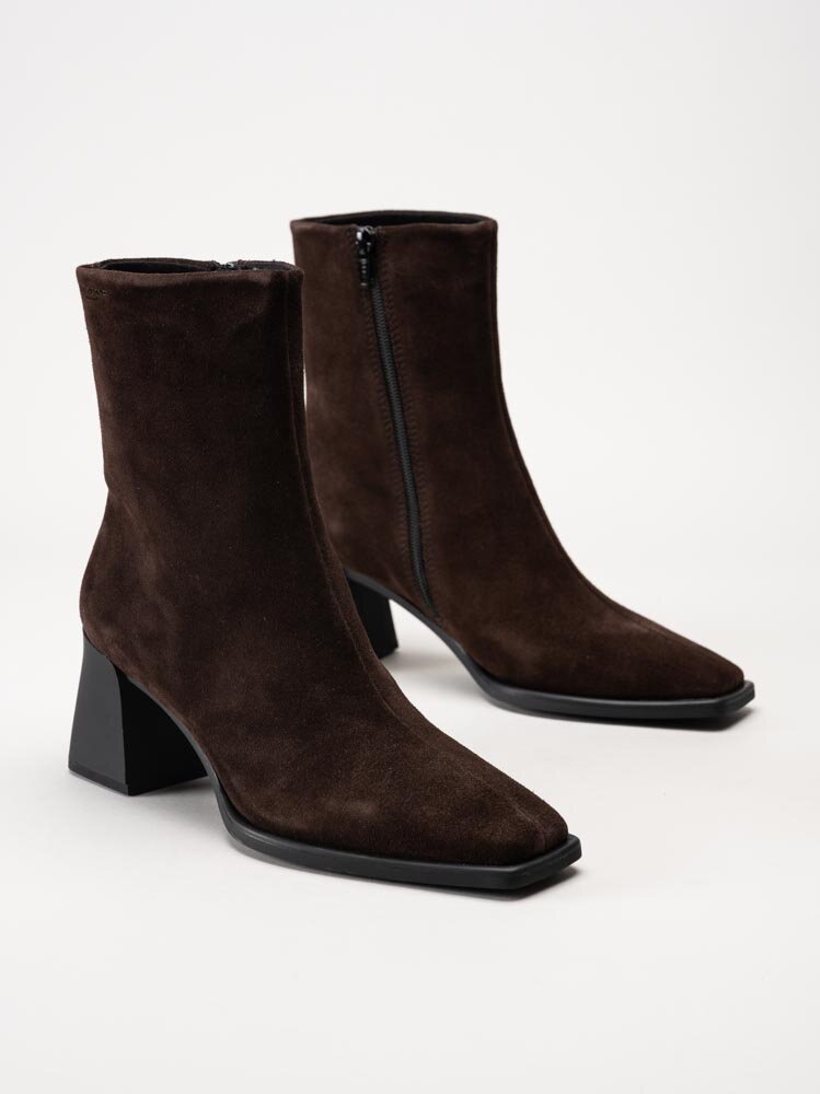 Vagabond - Hedda - Mörkbruna boots i mocka