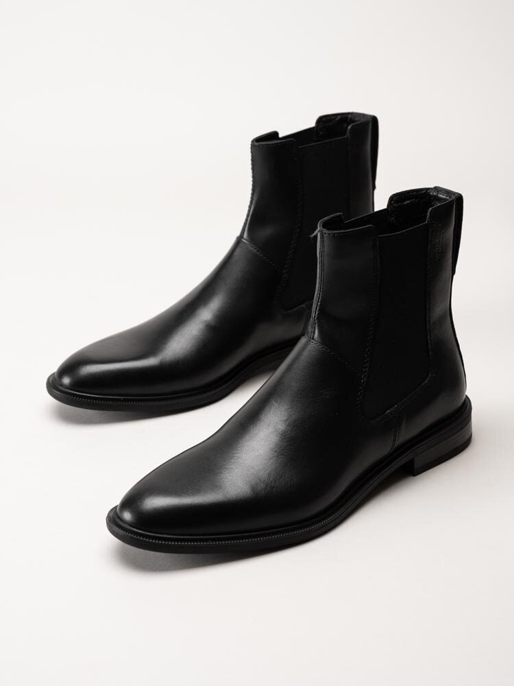 Vagabond - Frances 2.0 - Svarta chelsea boots i skinn