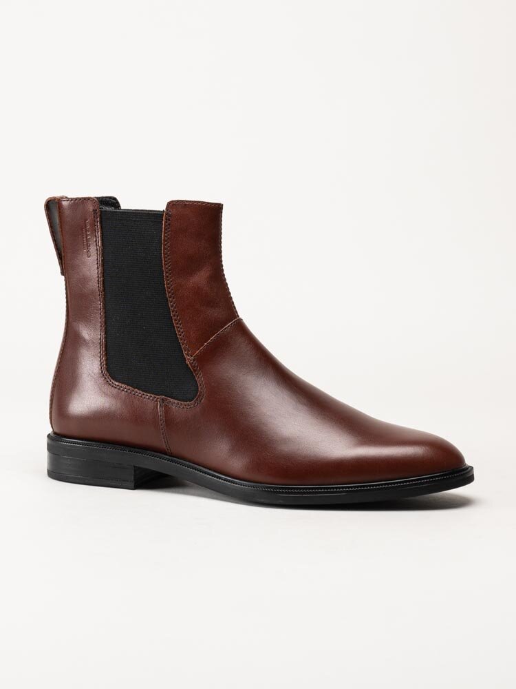 Vagabond - Frances 2.0 - Bruna chelsea boots i skinn