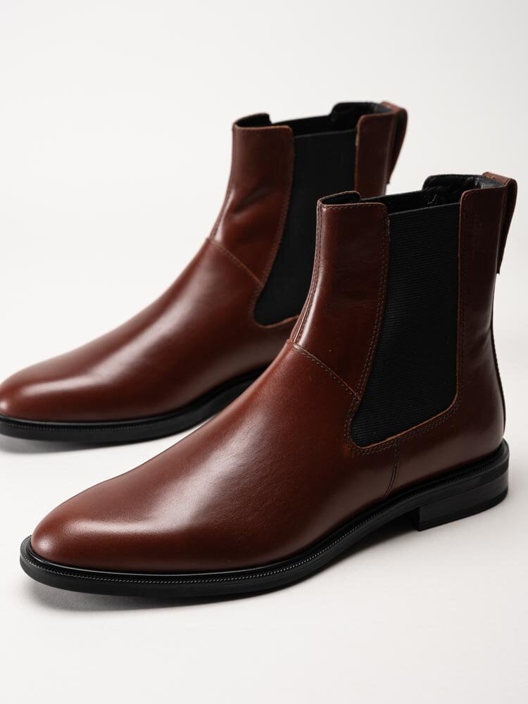 Vagabond - Frances 2.0 - Bruna chelsea boots i skinn