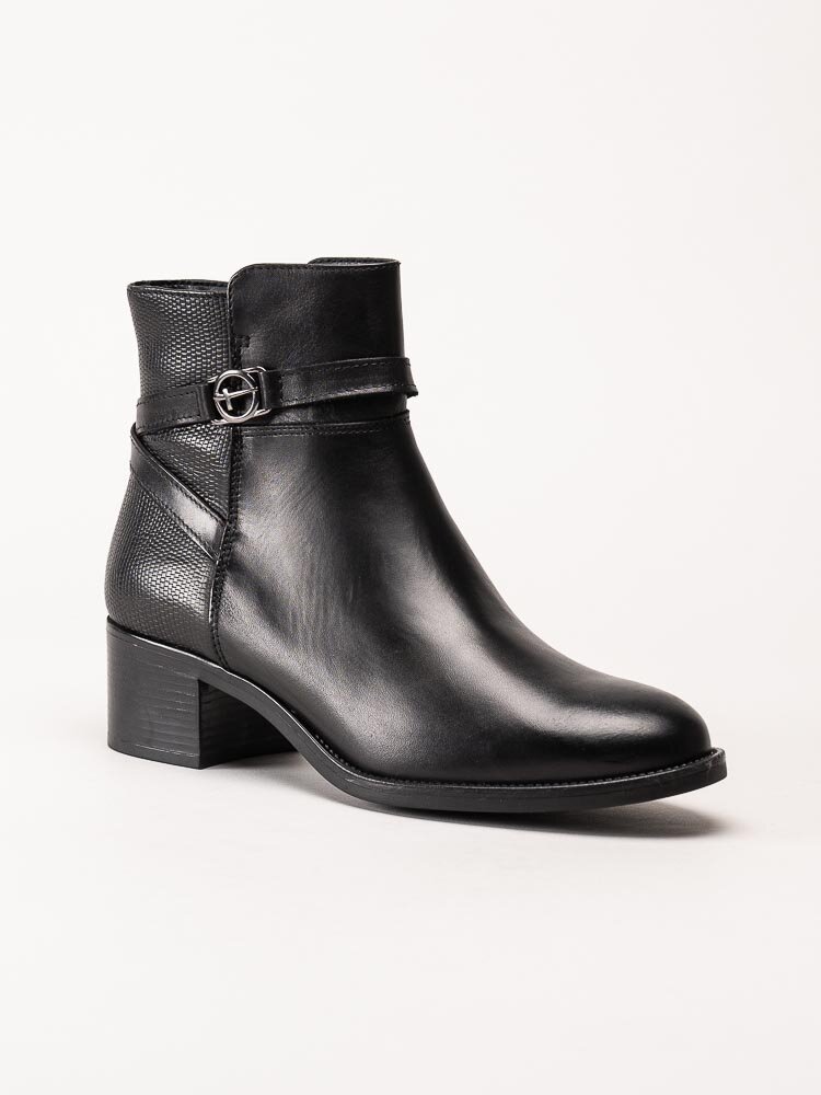 Tamaris - Svarta jodhpurs i skinn