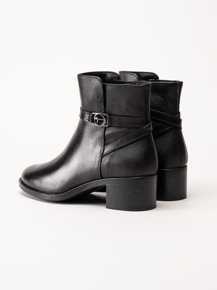 Tamaris - Svarta jodhpurs i skinn