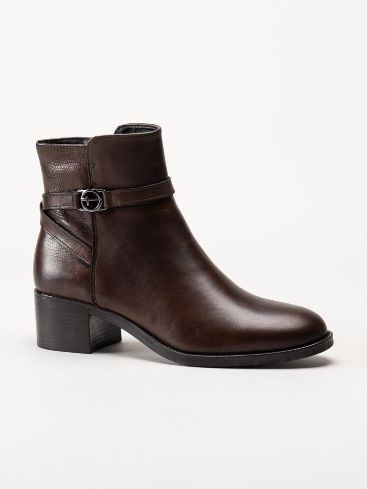 Tamaris - Mörkbruna jodhpurs i skinn