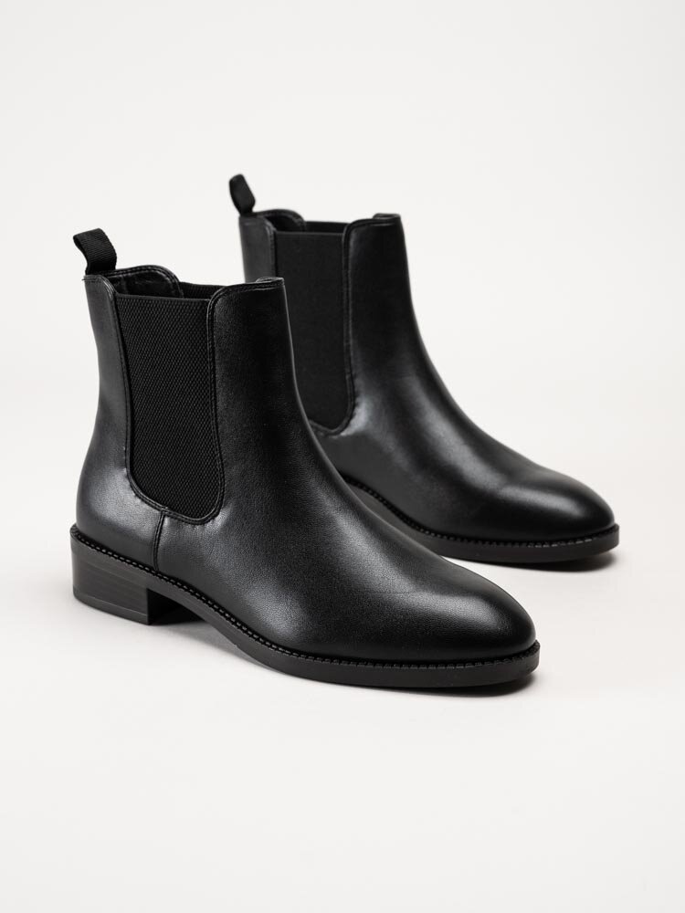 Tamaris - Svarta chelsea boots i skinnimitation