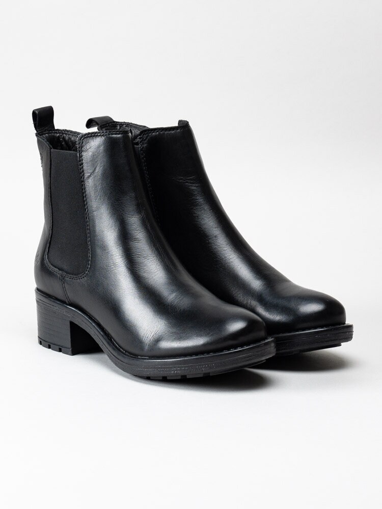 Rosa Negra - Svarta chelsea boots i skinn