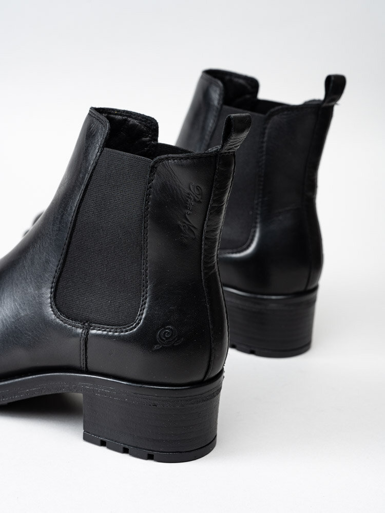 Rosa Negra - Svarta chelsea boots i skinn