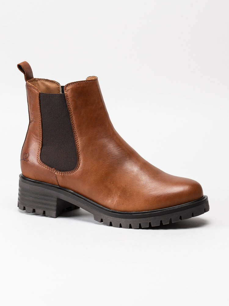 Rosa Negra - Bruna fodrade chelsea boots i skinn