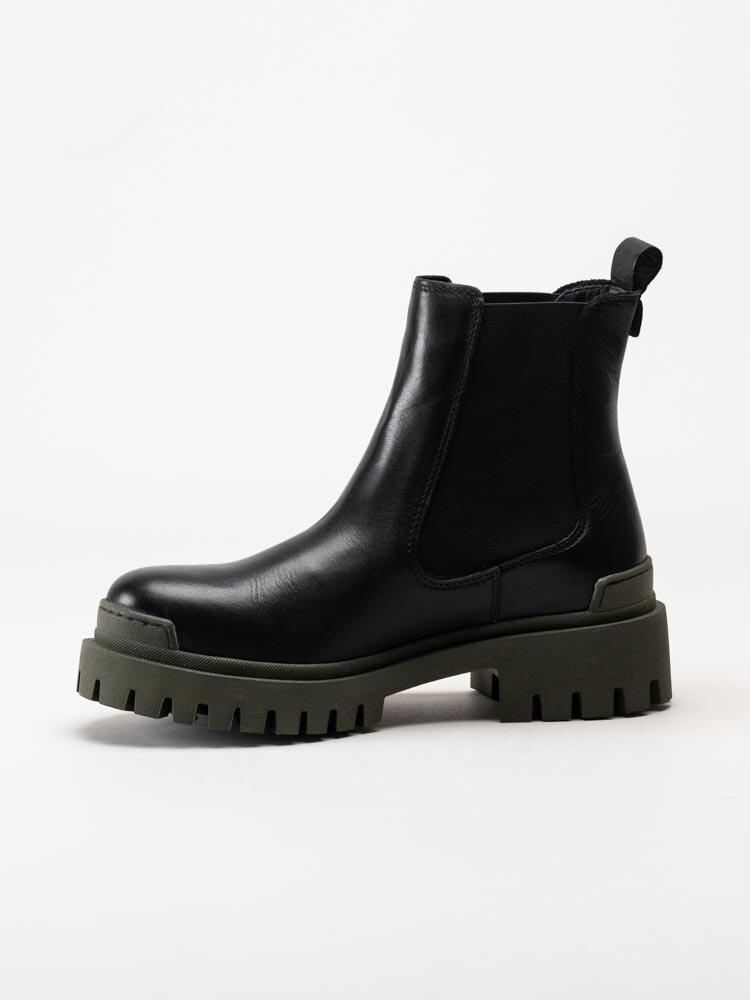 Rosa Negra - Svarta chelsea boots i skinn