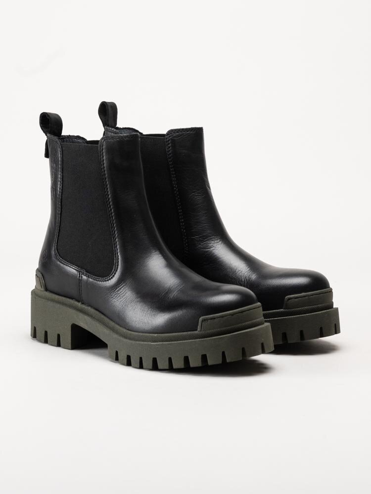 Rosa Negra - Svarta chelsea boots i skinn