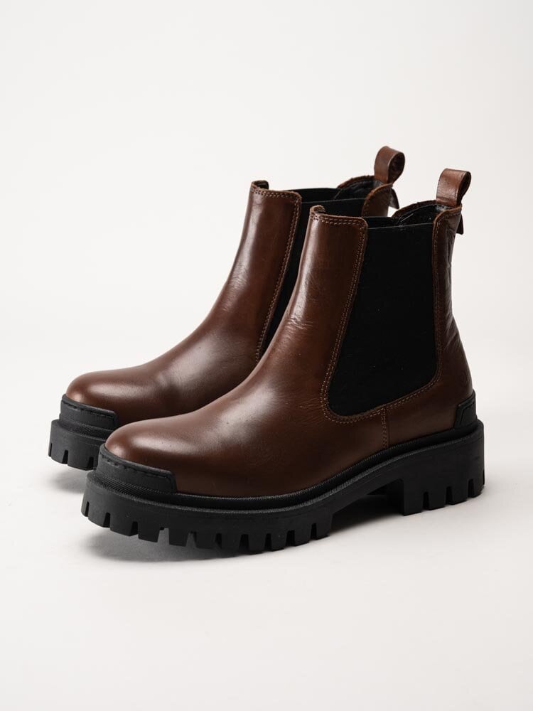 Rosa Negra - Bruna chelsea boots i skinn