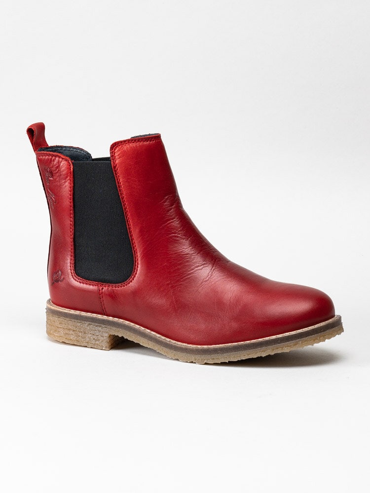 Rosa Negra - Röda chelsea boots i skinn