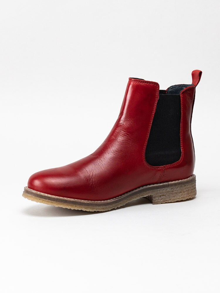 Rosa Negra - Röda chelsea boots i skinn