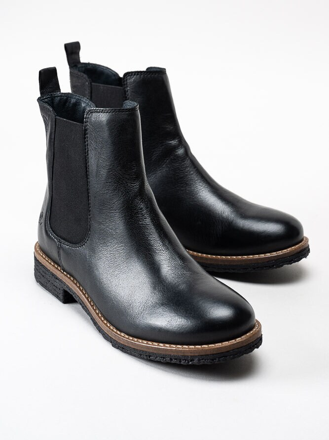 Rosa Negra - Svarta chelsea boots i skinn