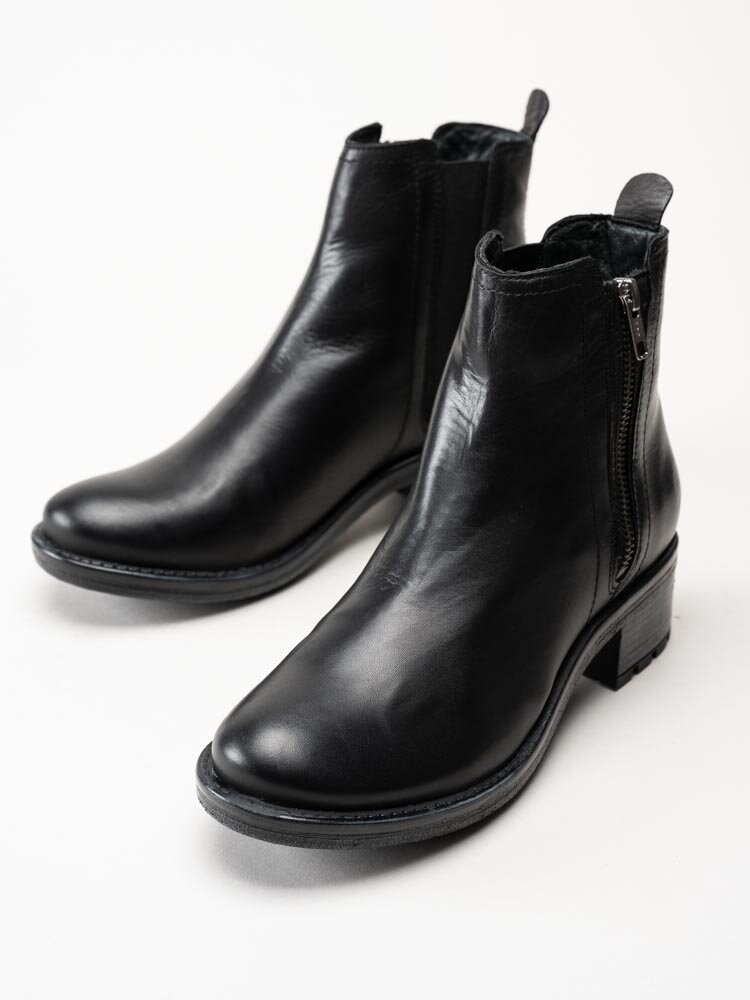 Rosa Negra - Svarta boots i skinn