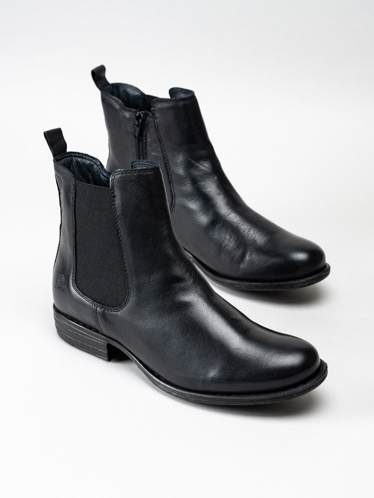 Rosa Negra - Svarta chelsea boots i skinn