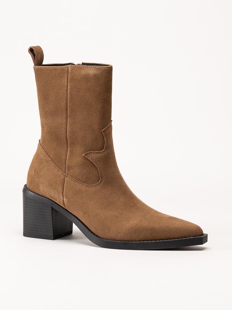 Philip Hog - Dalia - Ljusbruna westerninspirerade boots i mocka