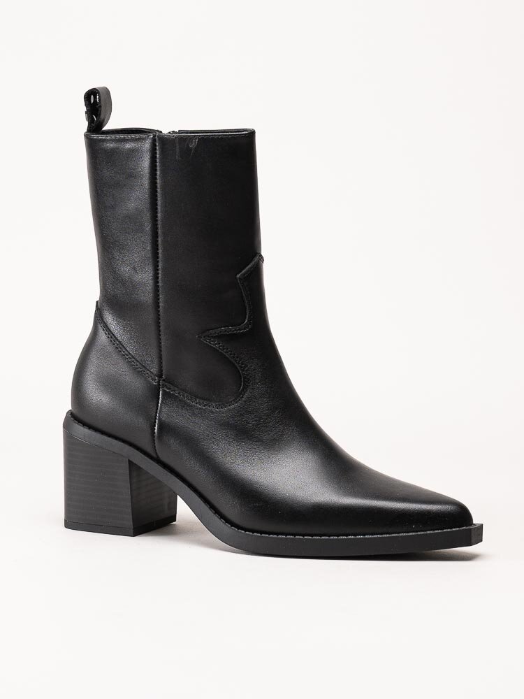 Philip Hog - Dalia - Svarta westerninspirerade boots i skinn