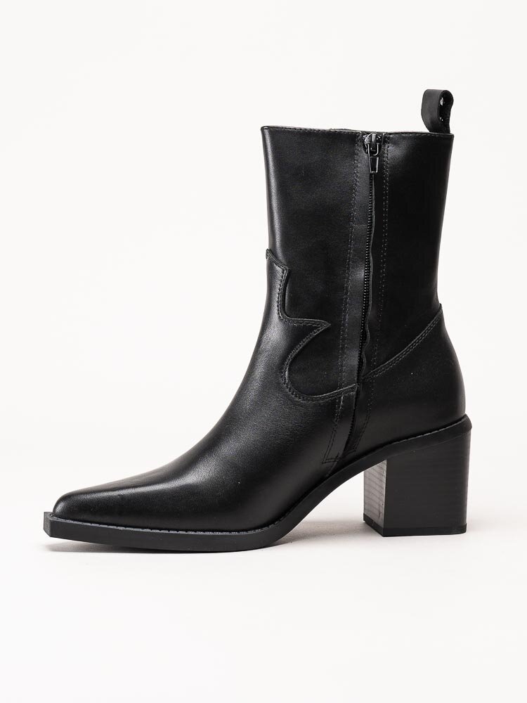 Philip Hog - Dalia - Svarta westerninspirerade boots i skinn