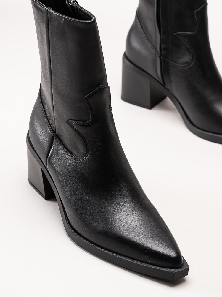 Philip Hog - Dalia - Svarta westerninspirerade boots i skinn