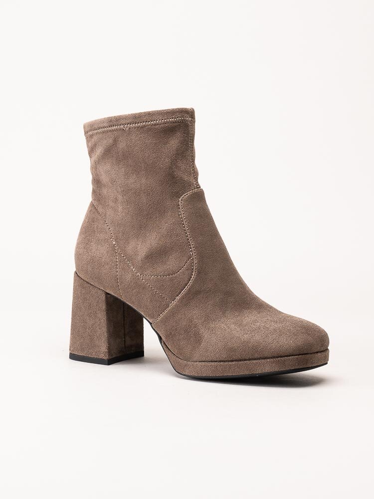 S.Oliver - Beige platåboots i mockaimitation