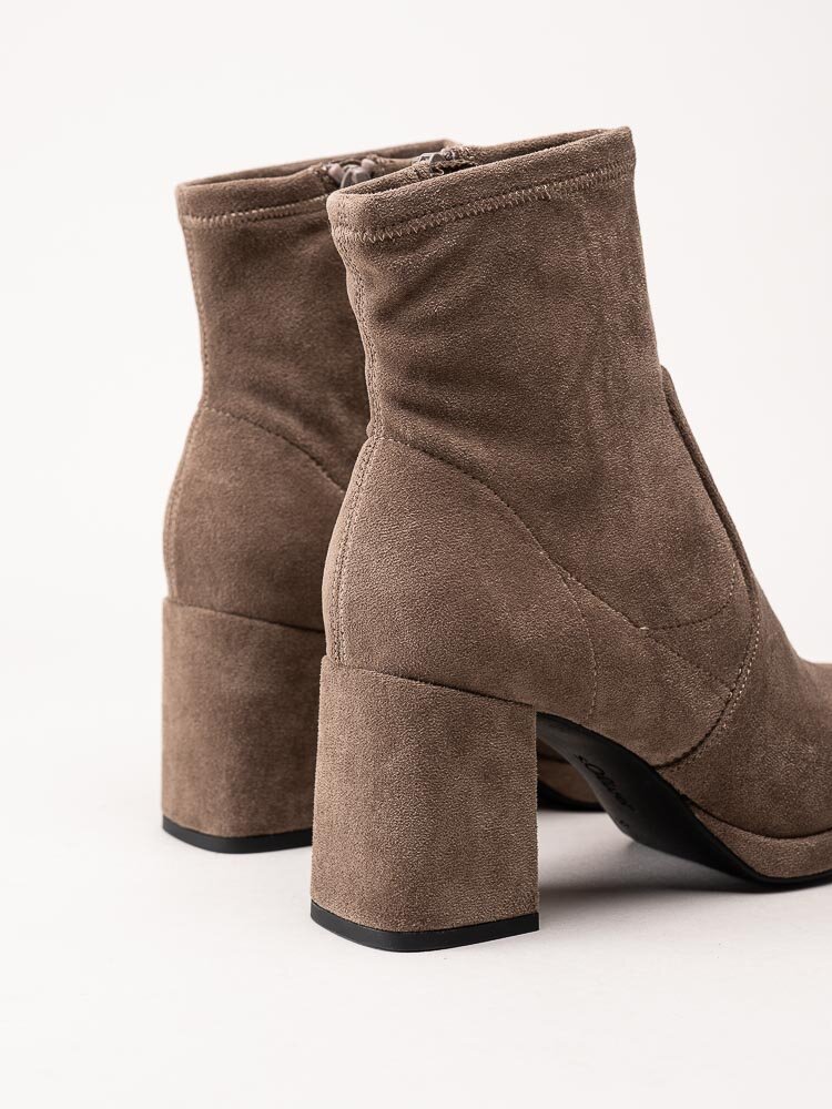 S.Oliver - Beige platåboots i mockaimitation