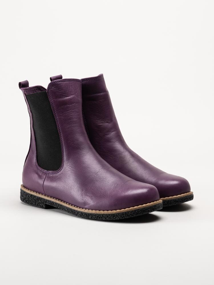 Charlotte of Sweden - Lila chelsea boots i skinn