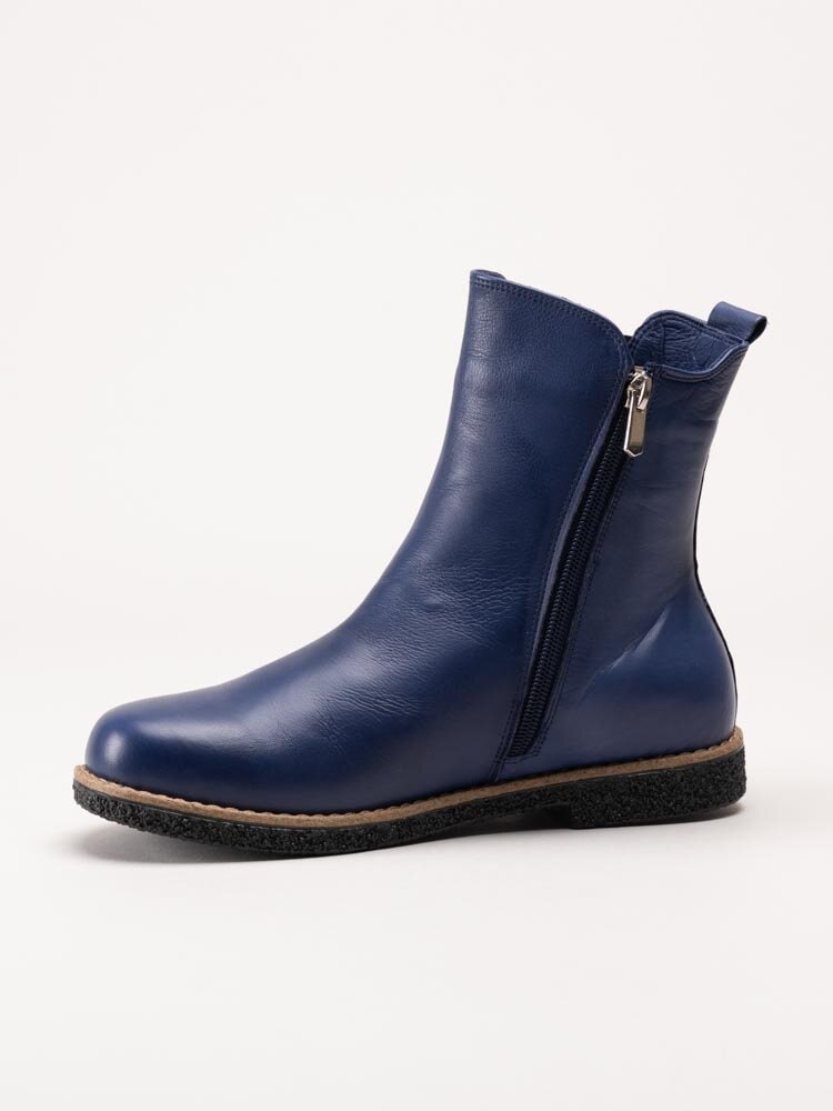 Charlotte of Sweden - Blå chelsea boots i skinn