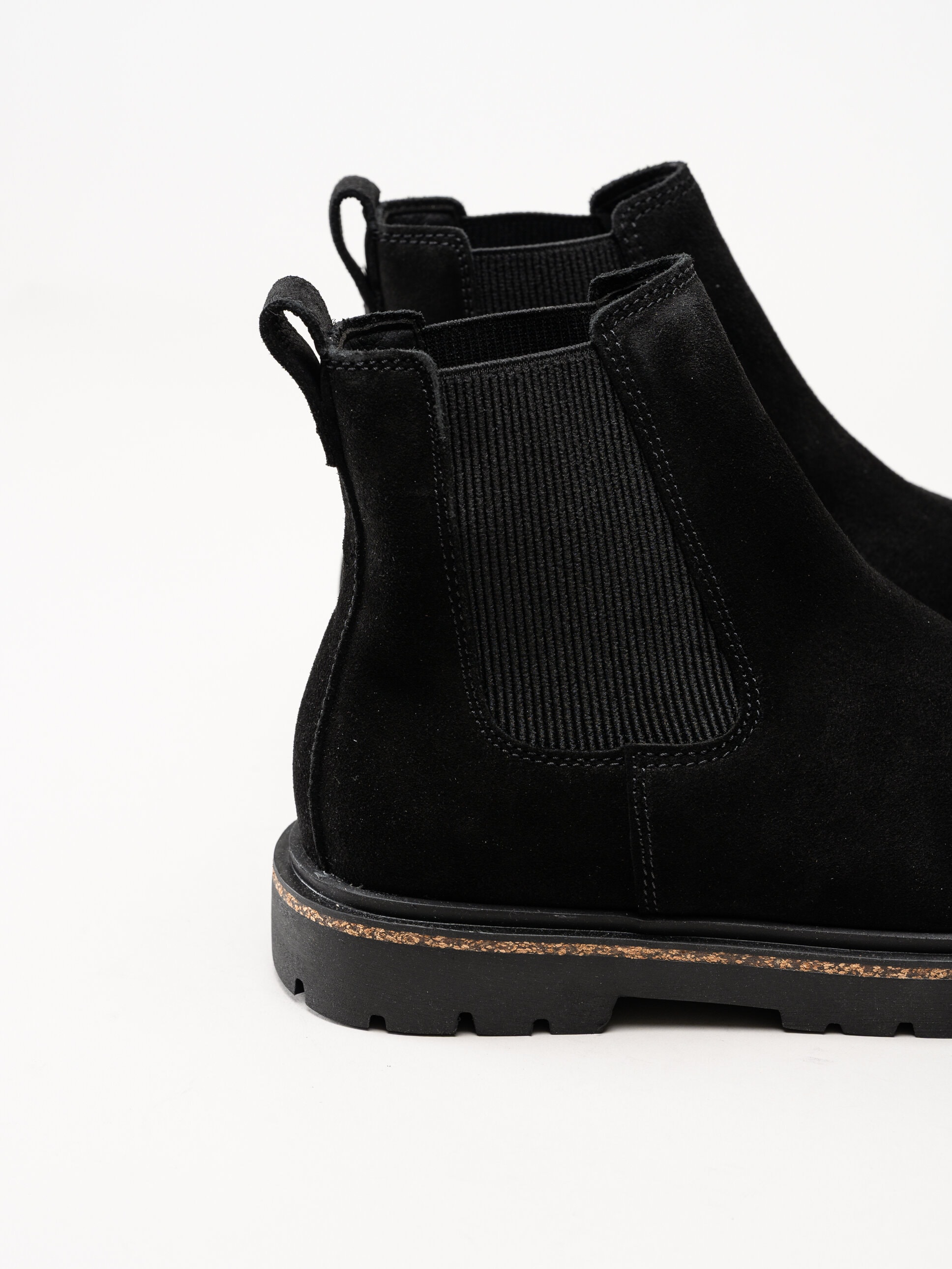 Birkenstock - Highwood Slip On - Svarta chelsea boots i mocka