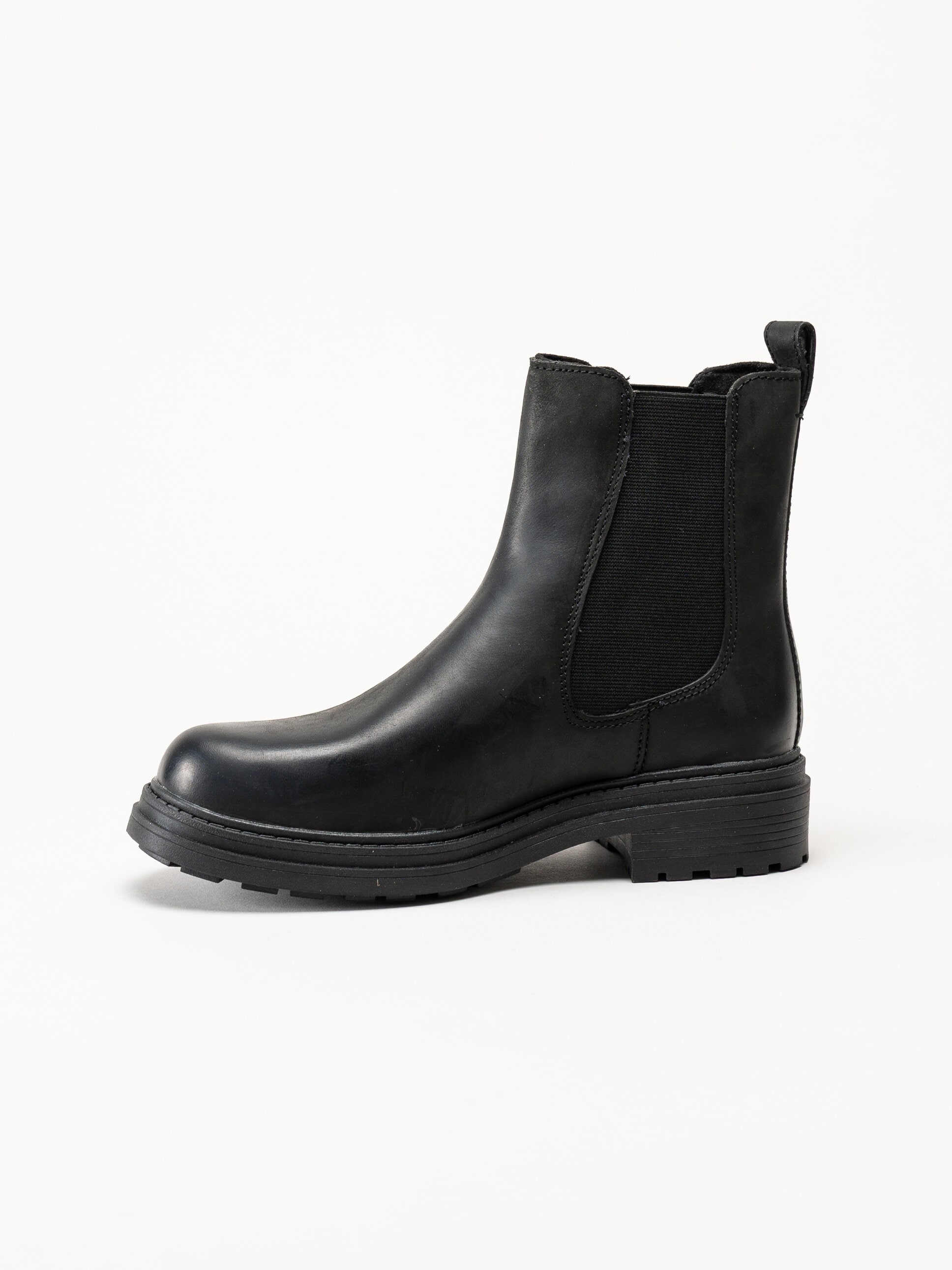 Clarks - Orinoco3 Top D - Svarta boots i oljad nubuck