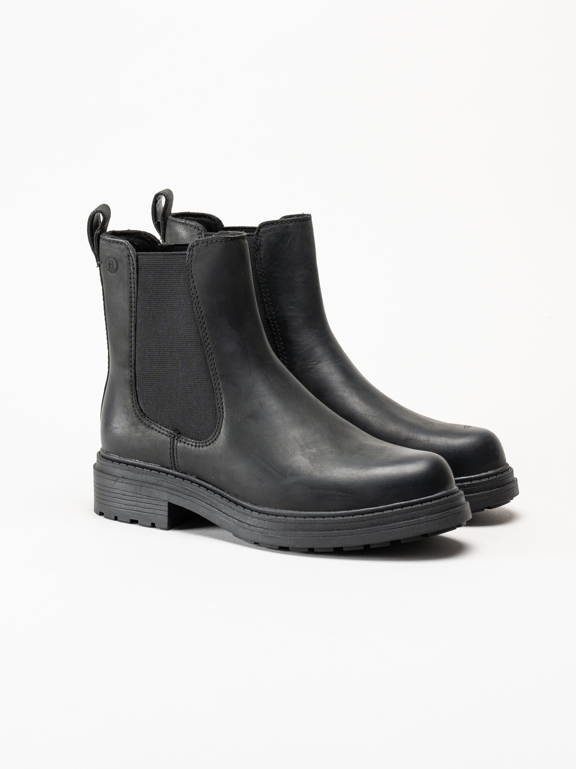Clarks - Orinoco3 Top D - Svarta boots i oljad nubuck