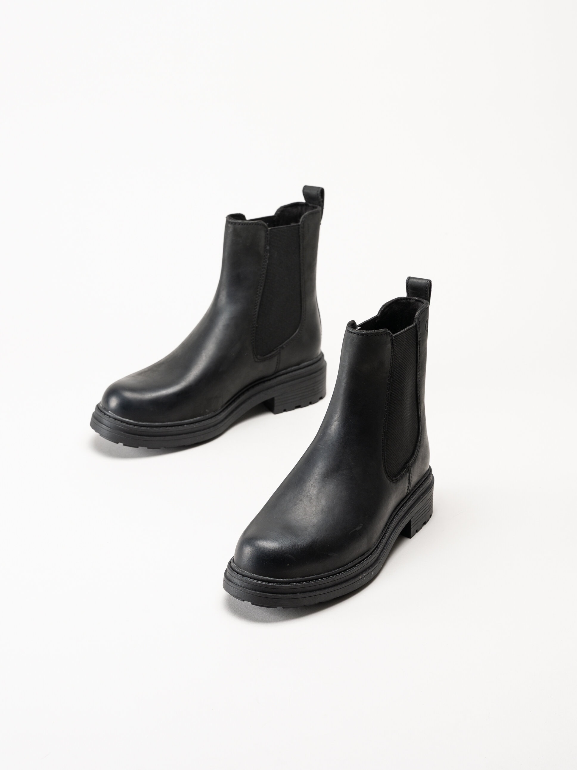 Clarks - Orinoco3 Top D - Svarta boots i oljad nubuck