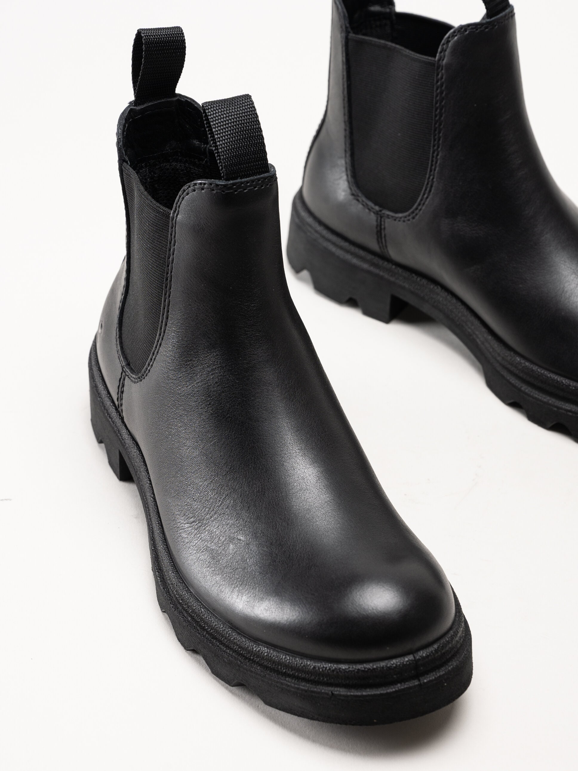 Ecco - Grainer Chelsea - Svarta chelsea boots i skinn
