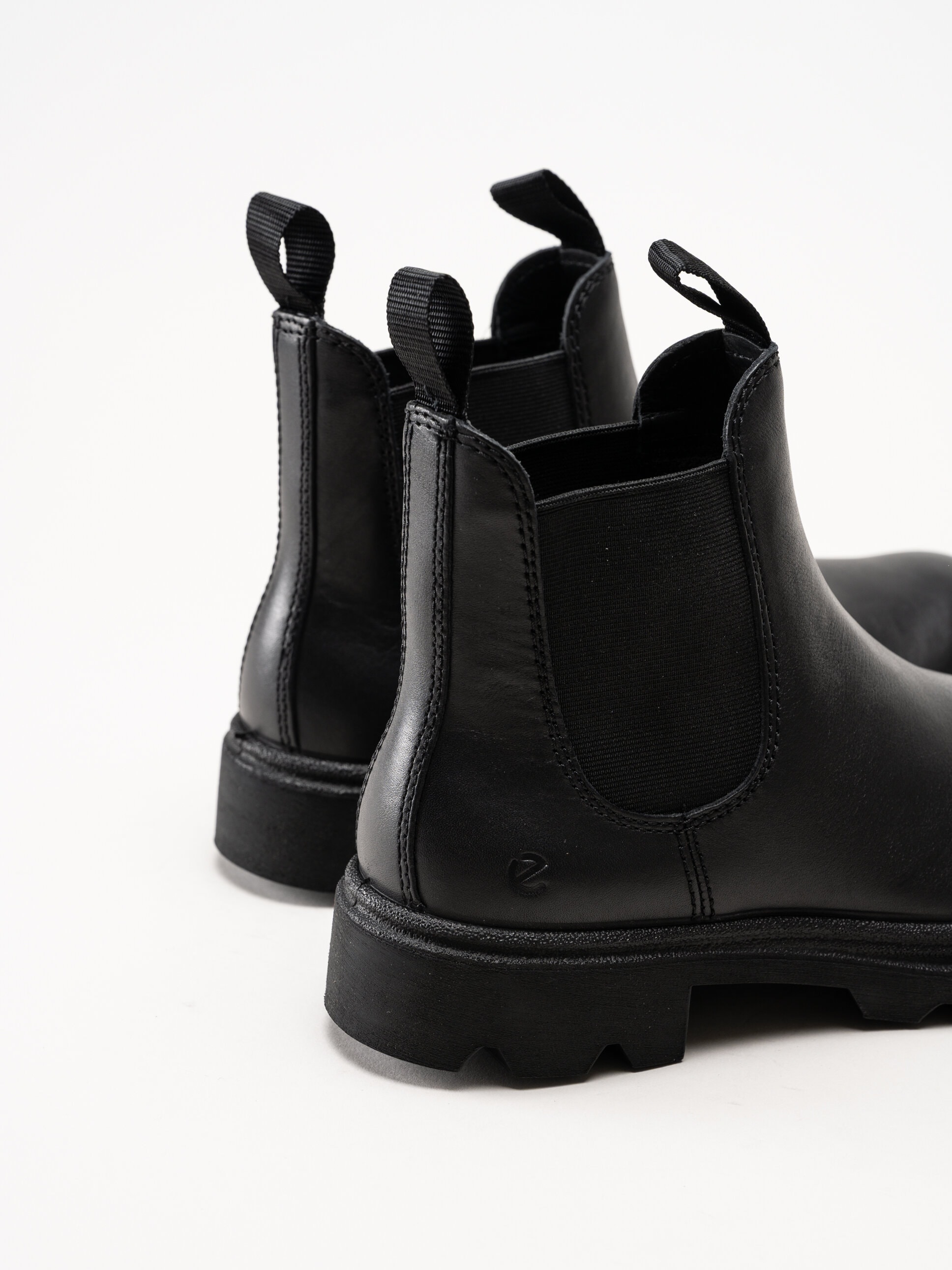 Ecco - Grainer Chelsea - Svarta chelsea boots i skinn