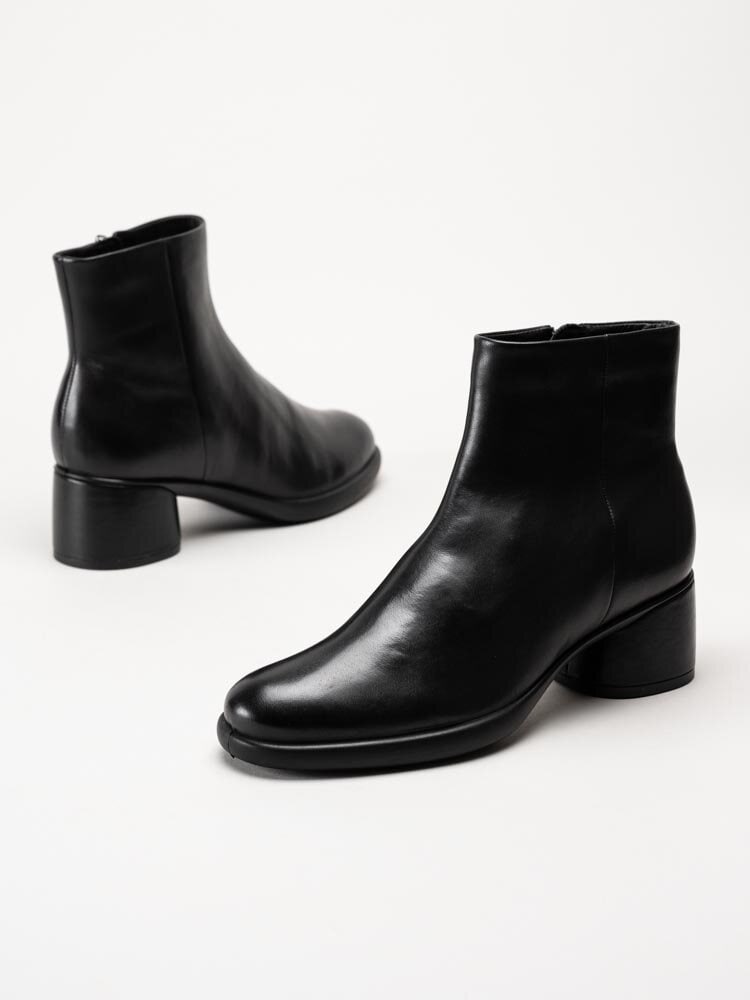 Ecco - Sculpted 35 Clean - Svarta stövletter i skinn