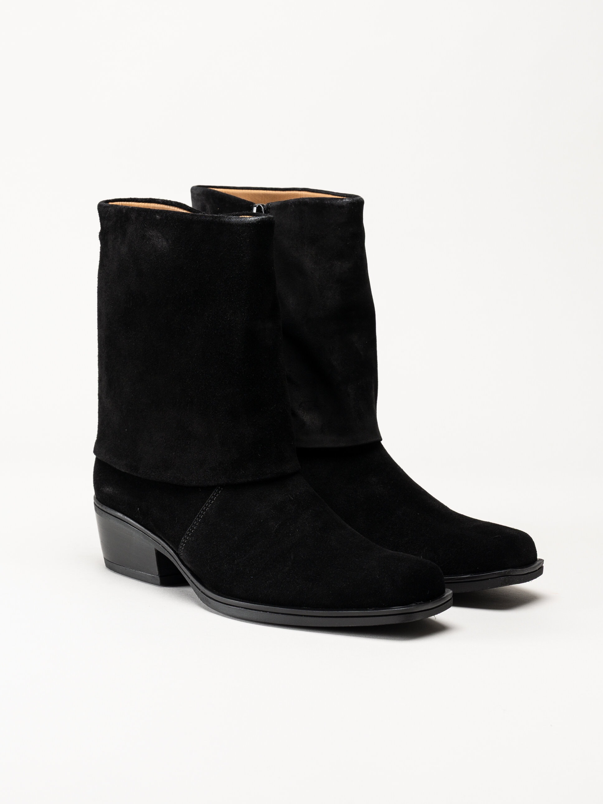 Gabor - Svarta westernboots i mocka