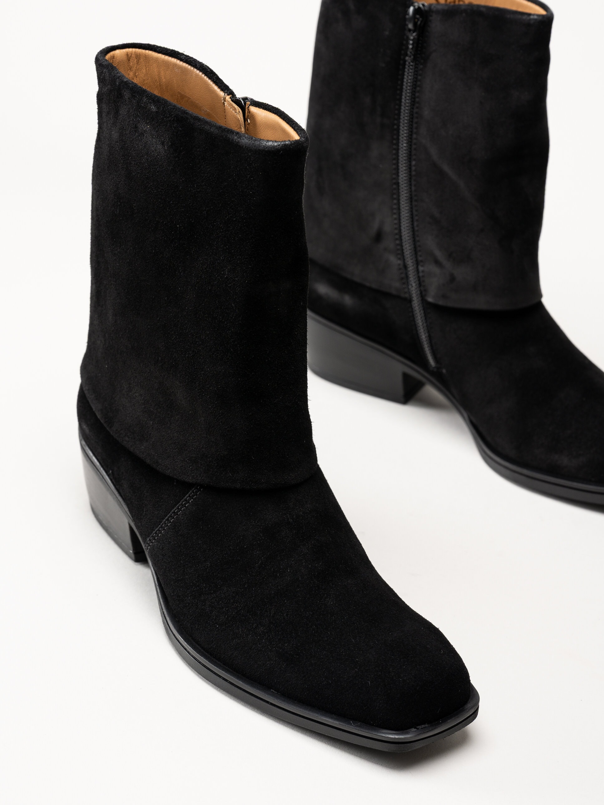 Gabor - Svarta westernboots i mocka
