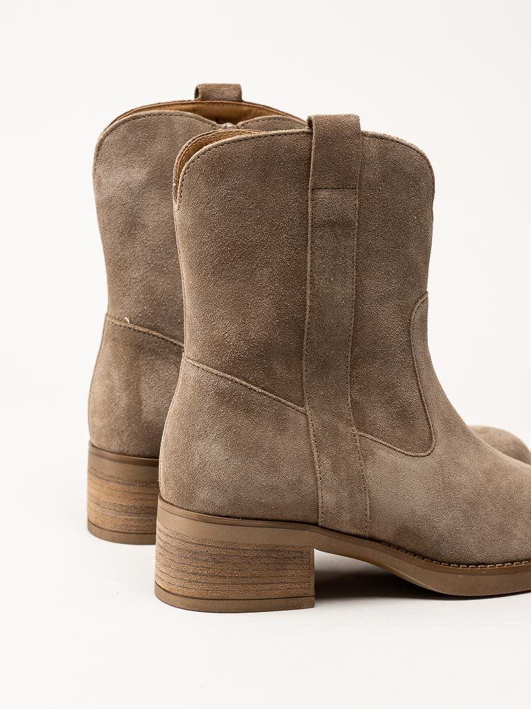 Gabor - Beige western boots i mocka