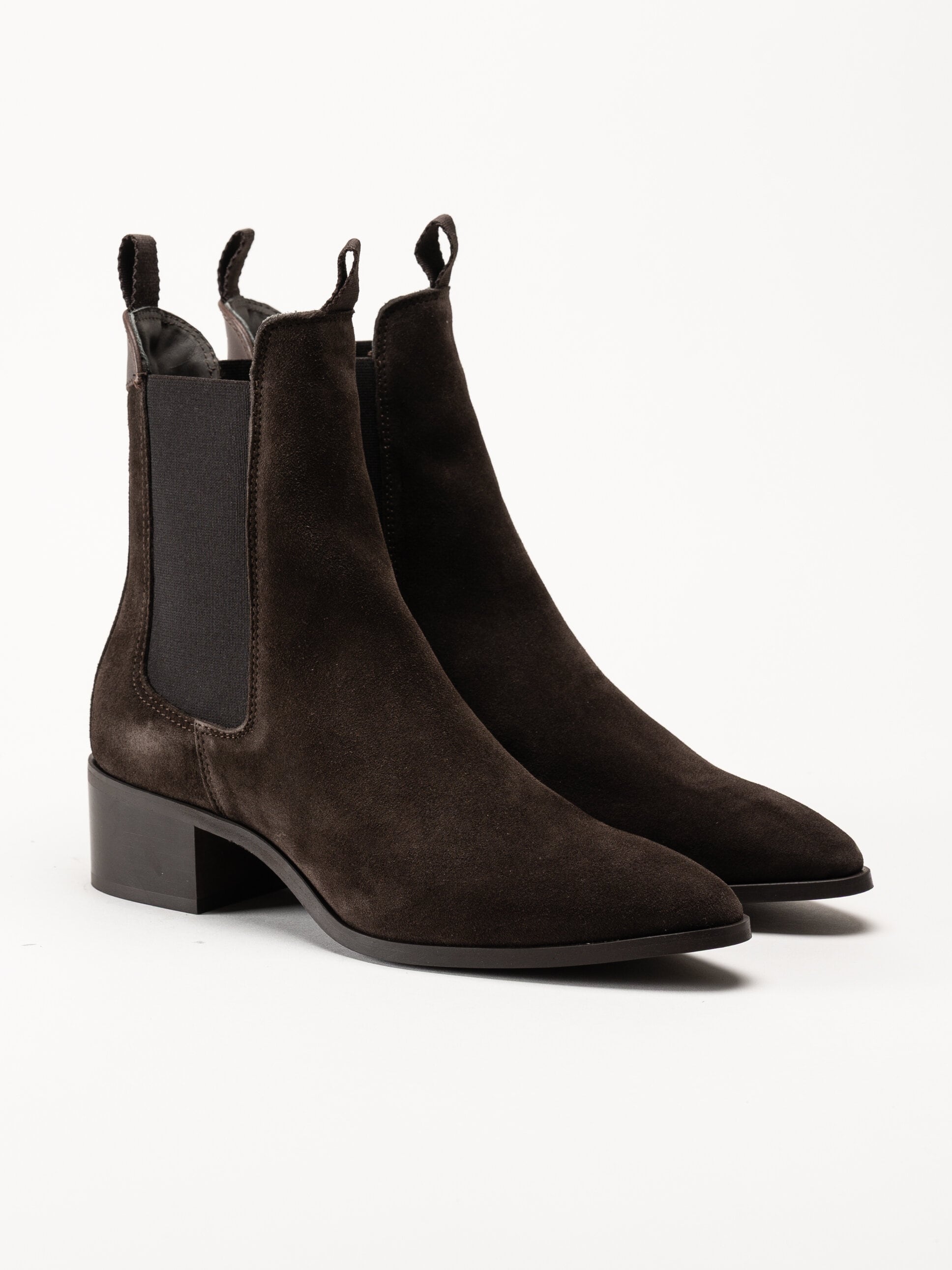 Gant Footwear - St Broomly Chelsea - Mörkbruna chelsea boots i mocka