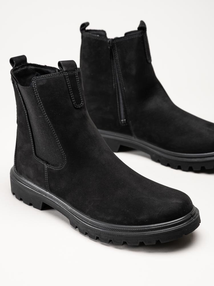 Legero - Monta - Svarta fodrade chelsea boots med Gore-Tex