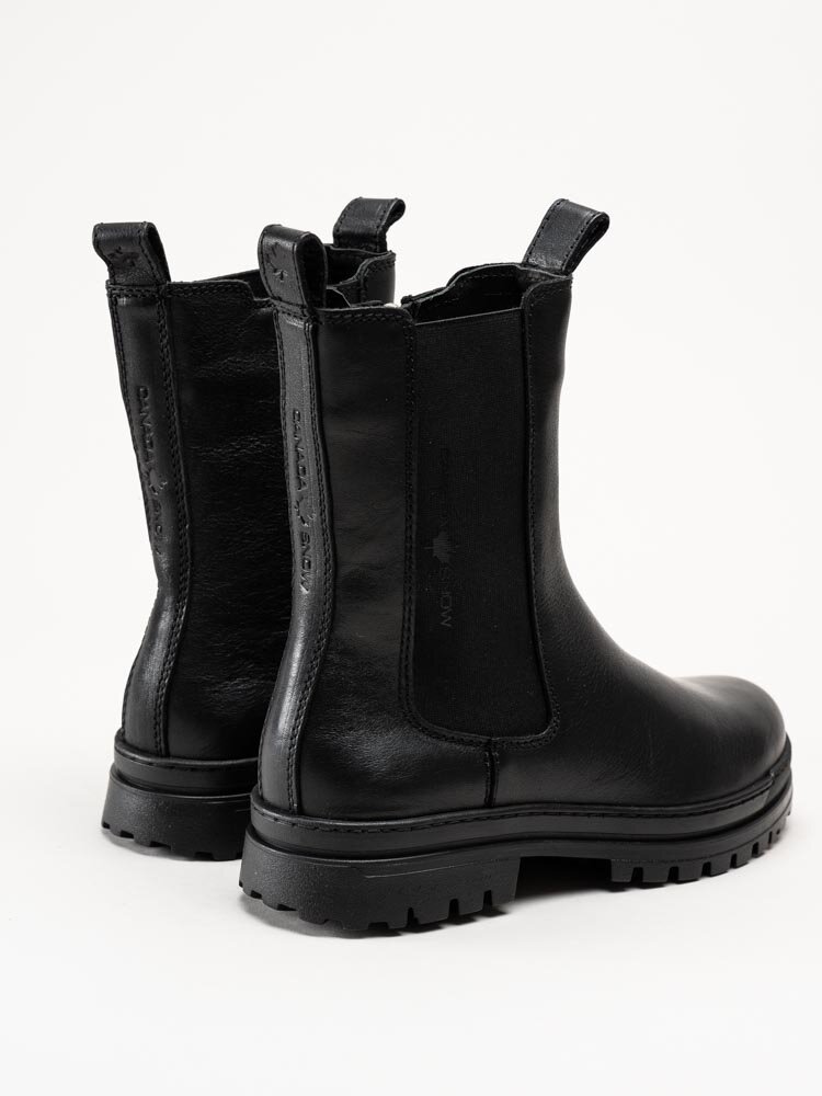 Canada Snow - Carlyle - Svarta chelsea boots med utfällbara broddar