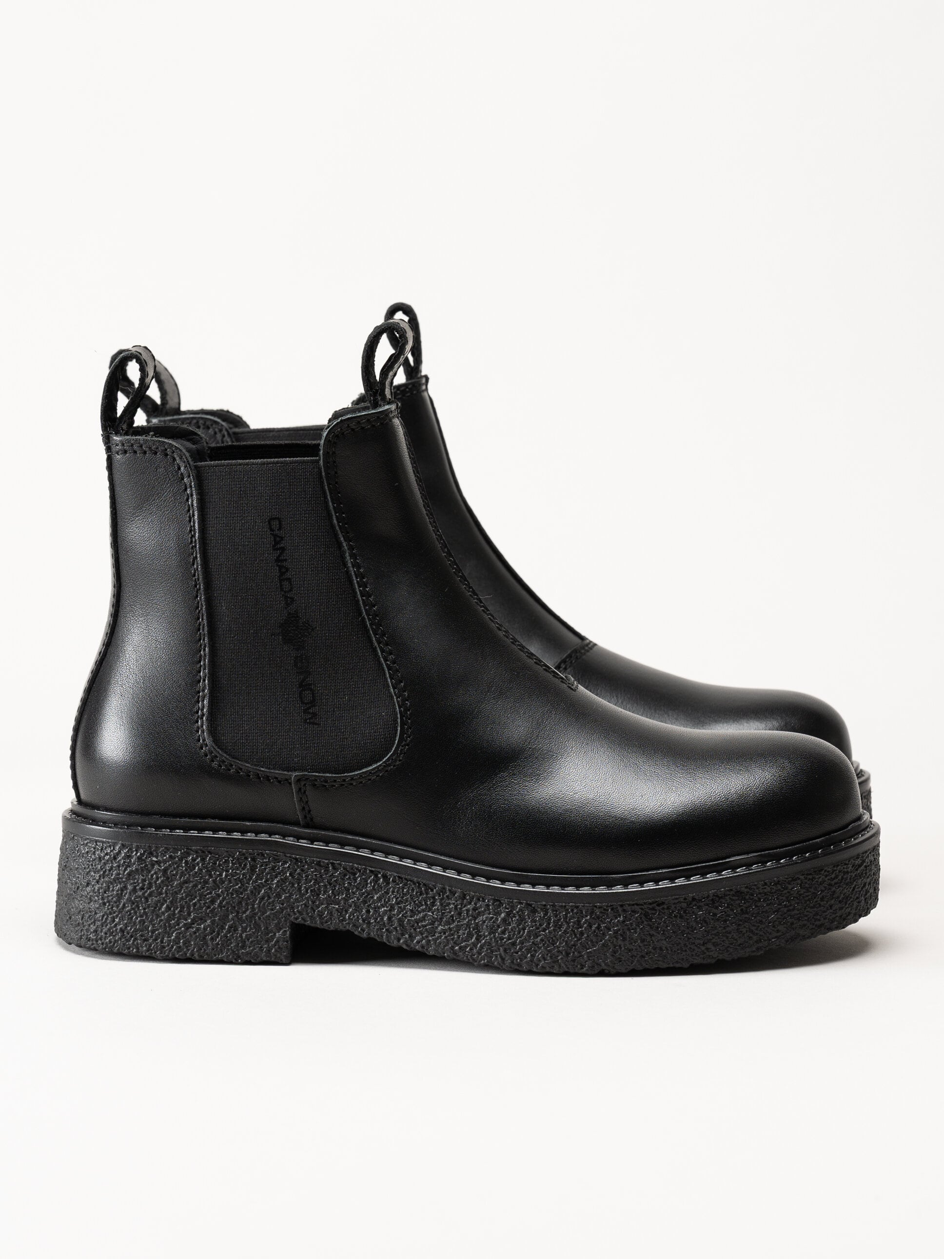 Canada Snow - Mount Vail Lea - Svarta ullfodrade boots i skinn