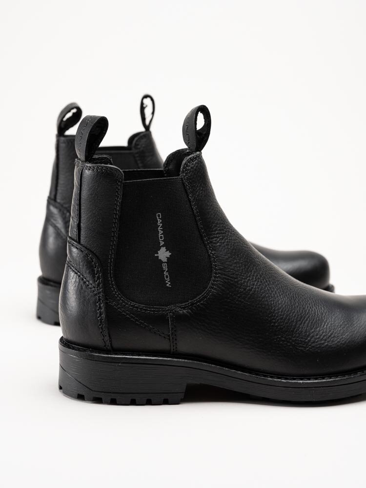 Canada Snow - Dawis - Svarta chelsea boots i skinn