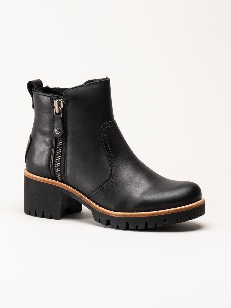 Panama Jack - Pauline Trav - Svarta varmfodrade boots i skinn