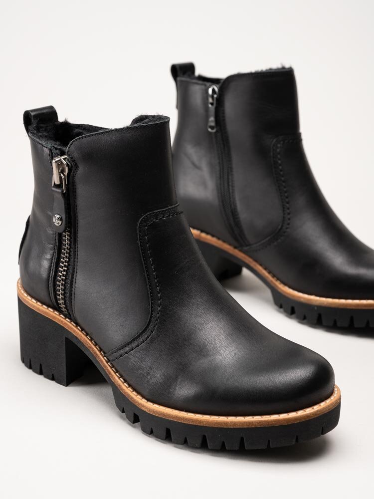 Panama Jack - Pauline Trav - Svarta varmfodrade boots i skinn