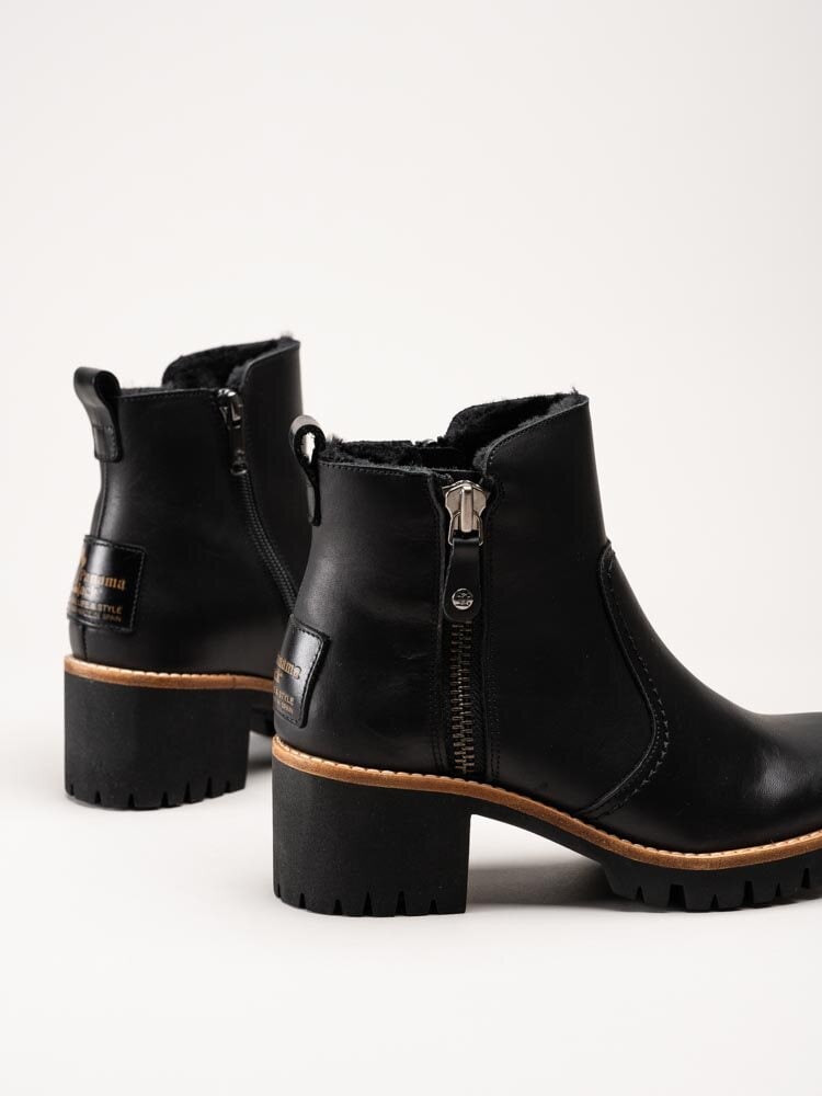 Panama Jack - Pauline Trav - Svarta varmfodrade boots i skinn