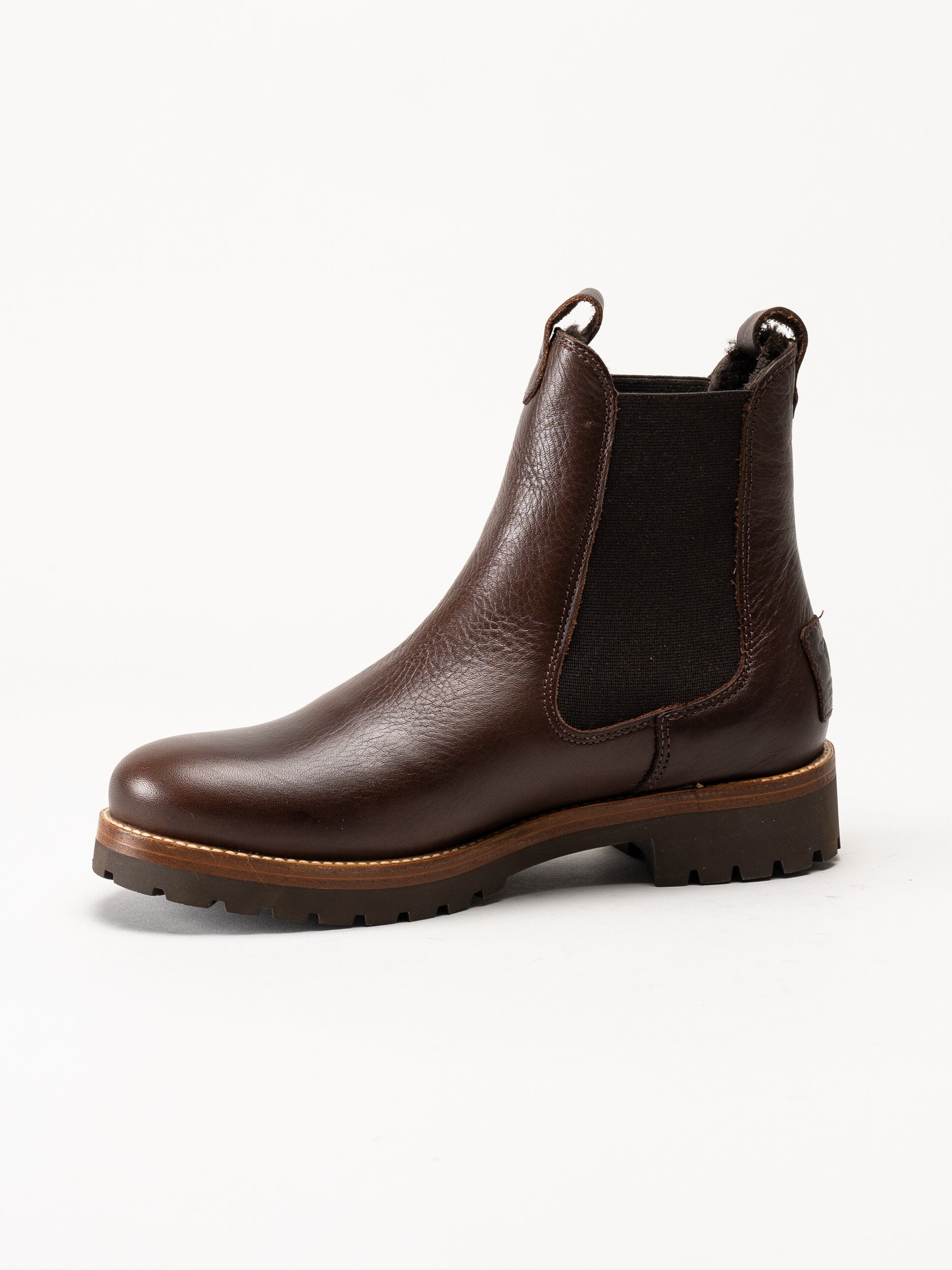 Panama Jack - fransesca Igloo - Bruna fårskinnsfodrade chelsea boots