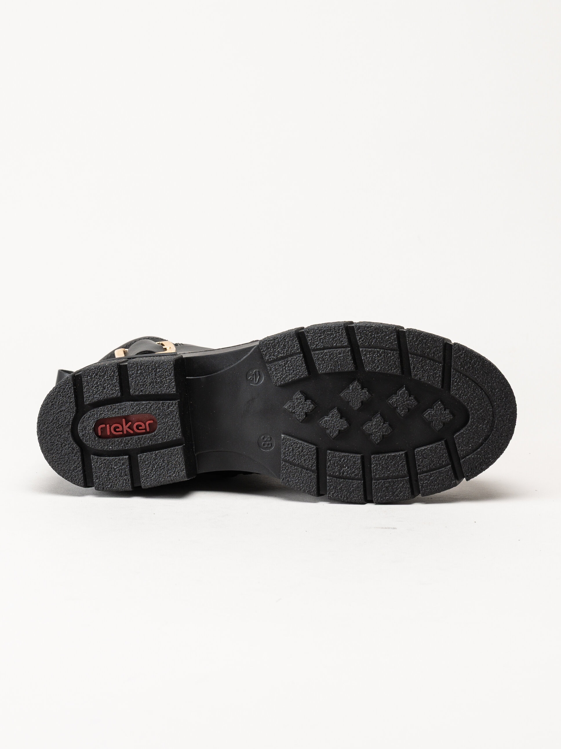 Rieker - Svarta boots i skinn