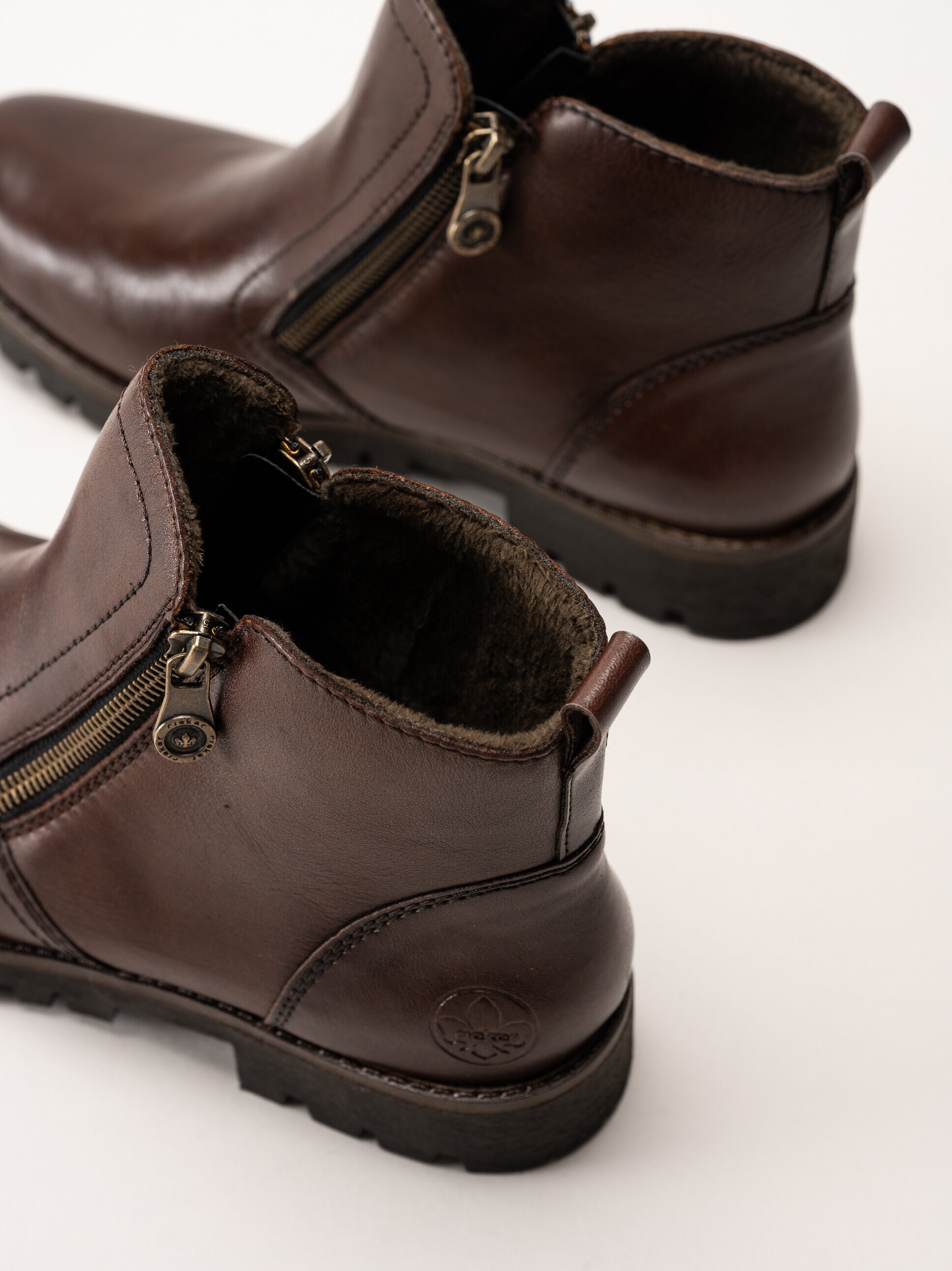 Rieker - Bruna varmfodrade boots i skinn