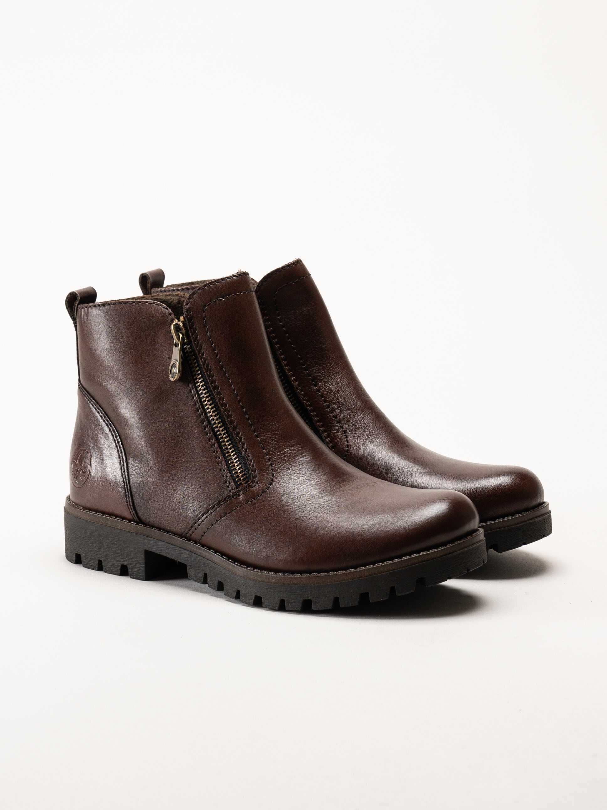 Rieker - Bruna varmfodrade boots i skinn