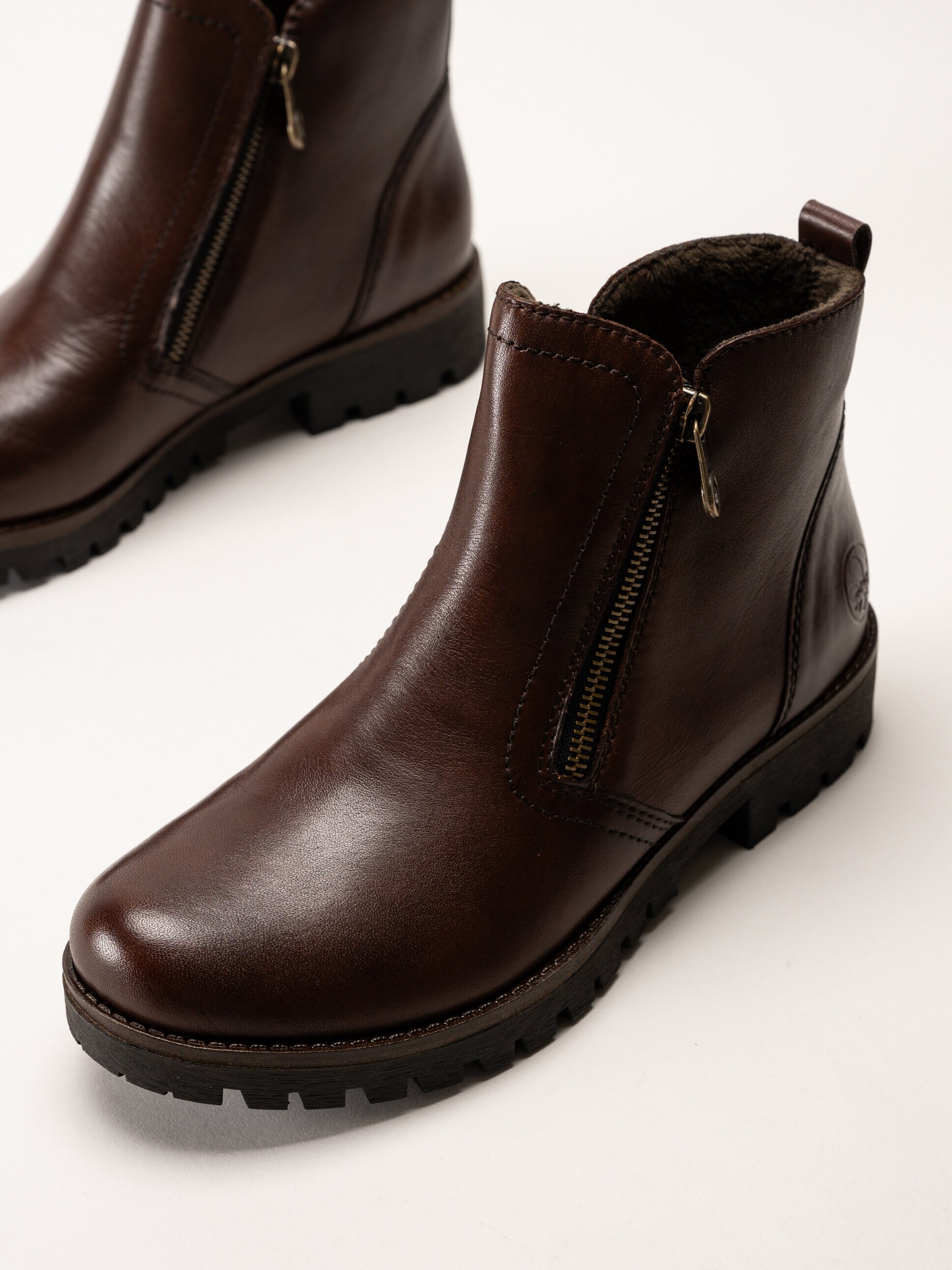 Rieker - Bruna varmfodrade boots i skinn